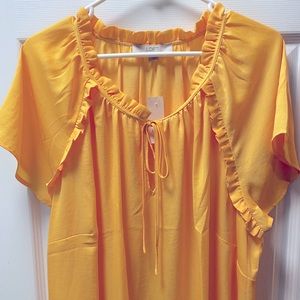 Yellow Short Sleeve Top